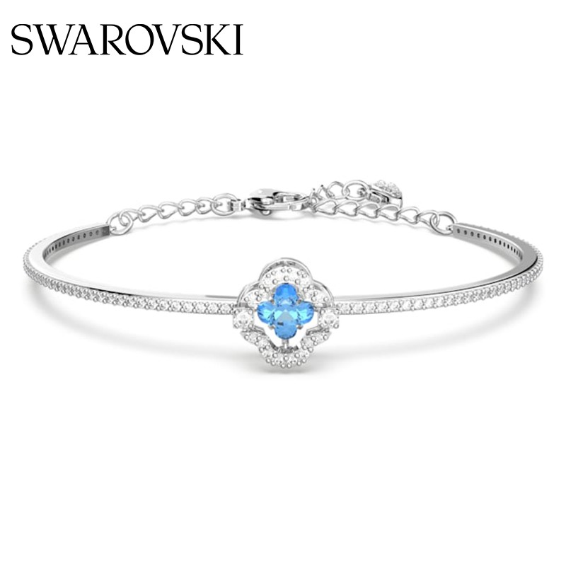 施华洛世奇(SWAROVSKI)【七夕情人节礼物】 UNA SPARKLING DC 手镯女轻奢饰品女 蓝色 5642922