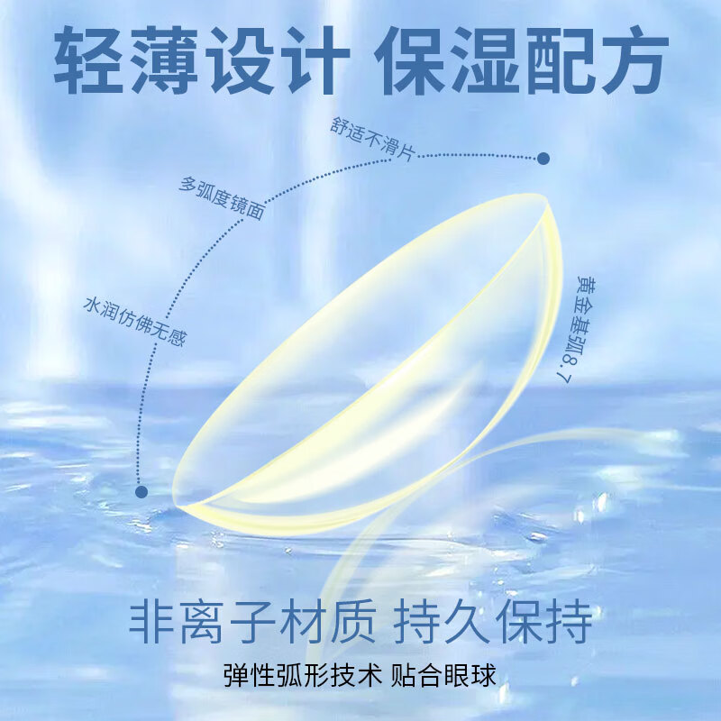 Winni[JD速发]防蓝光隐形眼镜日抛10/30片装 近视透明无感抗紫外一次性 10片装防蓝光透明片 14.2mm 700度