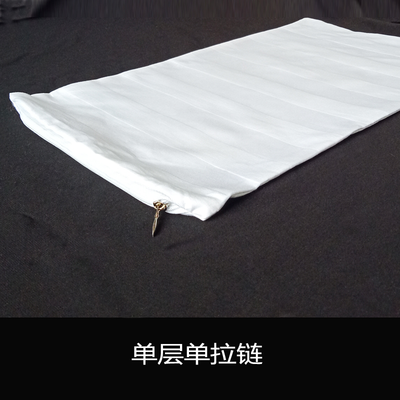 枕芯套荞麦皮枕头内胆套纯棉 枕头套带拉链枕头皮有拉锁款枕心皮 25*