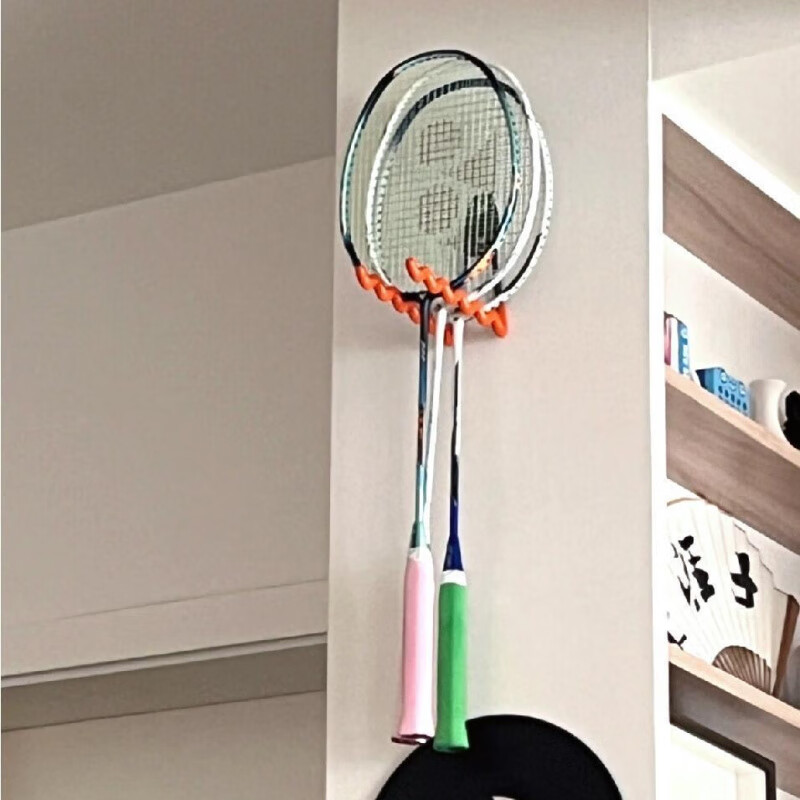 创京懿选羽毛球拍架挂墙羽毛球拍放置架子家用羽毛球馆培训专用挂钩
