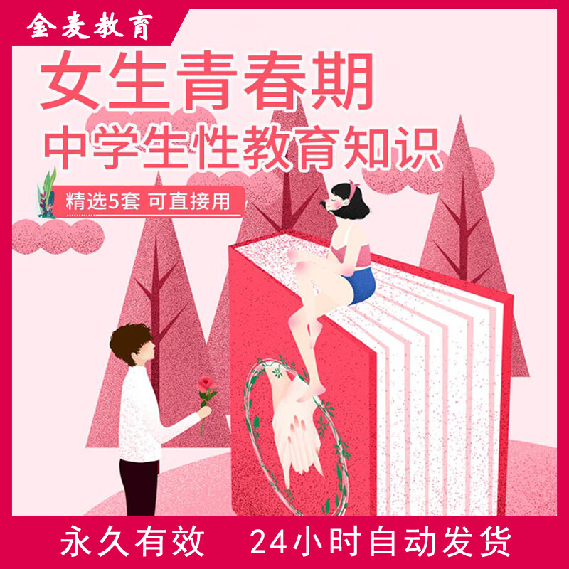 初中高中学生青春期性教育ppt课件模板男生女生生理髲育知识班会