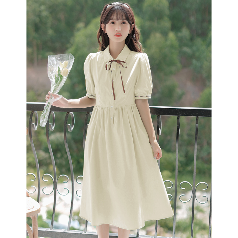 百含玉夏季女生裙子夏天衣服学生少女高中生初中生大学生穿的韩版淑女