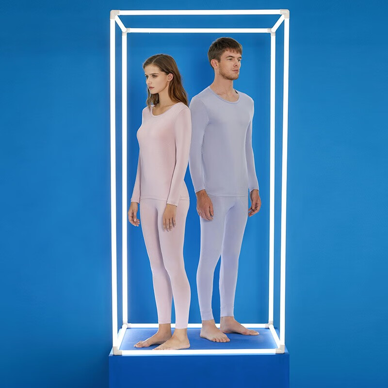 舒雅(Schiesser)男女款圆领3A抗菌长袖长裤保暖内衣套装E5/23887W 男款E5/19192W卡其 XL