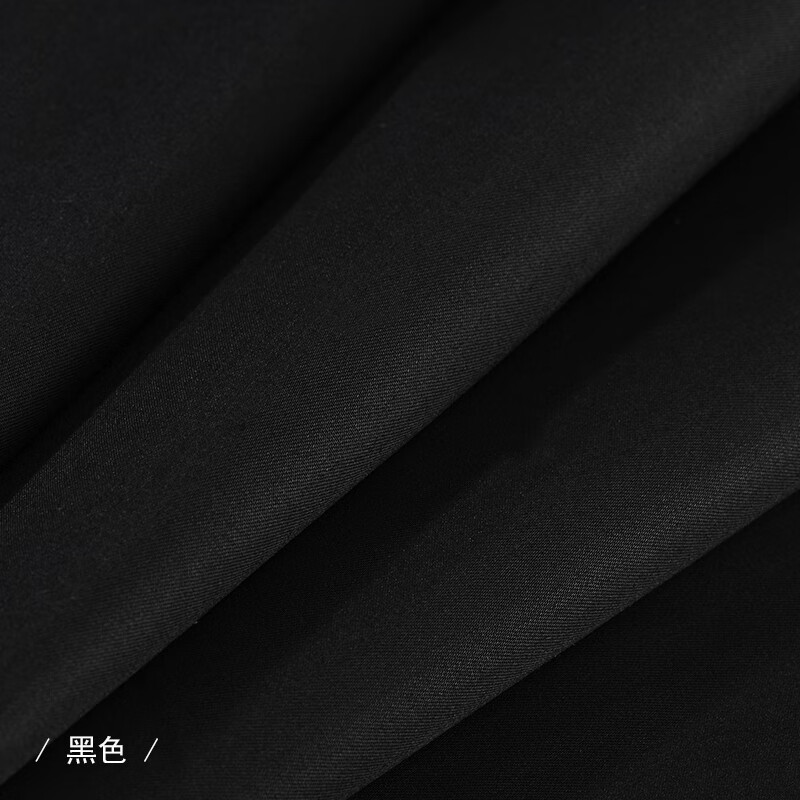 萌依儿纯色涤棉的确良tc棉布料服装口袋布里布内衬衬衫面料黑白色布的