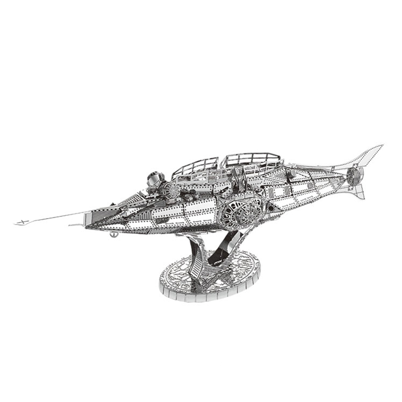 承辰(chengchen)鹦鹉螺号潜艇模型3d金属拼装模型diy拼图c12202核潜艇