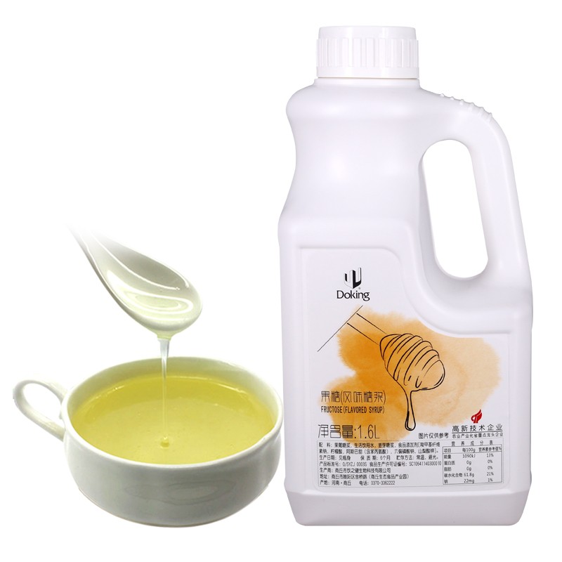 Doking盾皇果糖1.6L果汁调味液体糖浆麦芽糖浆黄金果糖奶茶专用原料