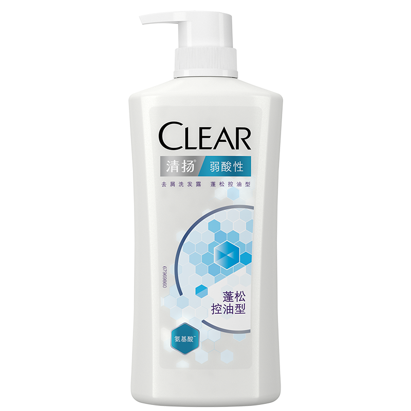 拍2件 清扬(clear)女生去屑洗发水 弱酸性 蓬松控油型500g (5.
