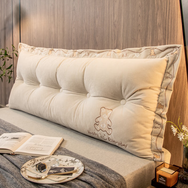 芍萌(shaomeng)软包床头靠背可拆卸床头靠垫大靠背双人沙发长靠枕软包