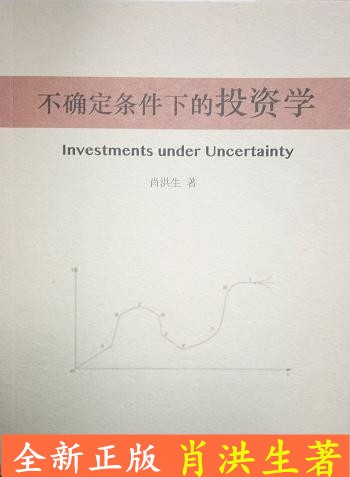 不确定条件下的投资学 肖洪生著 山东大学出版社 金融产品—股票 债券 证券投资基金 期货 权证书籍