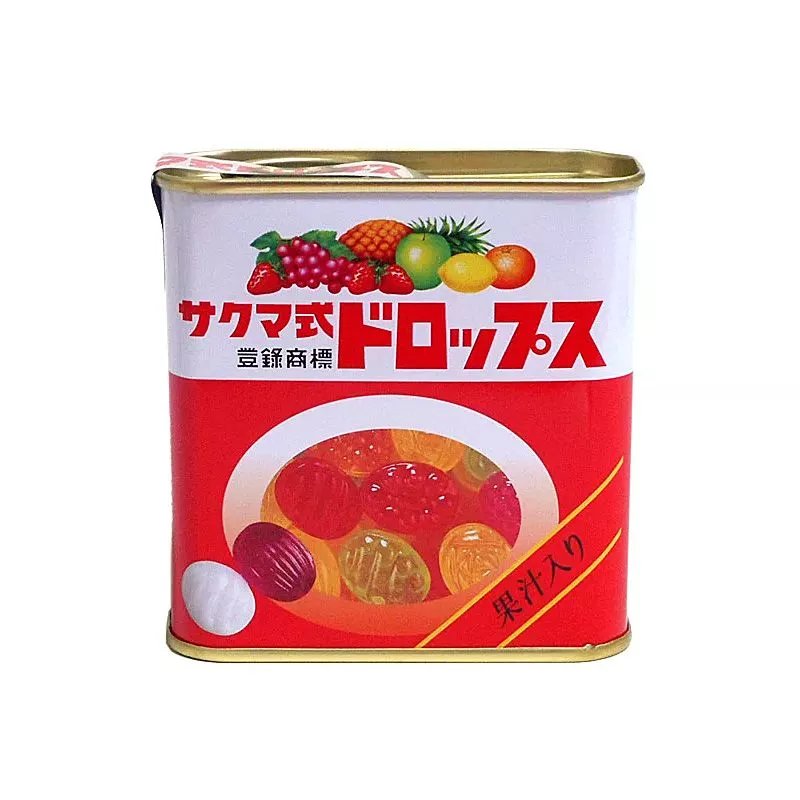 赖猫的狮子倒影同款糖日本佐久间草莓糖小铁盒水果糖慕晚晴糖果 综合水果味75克