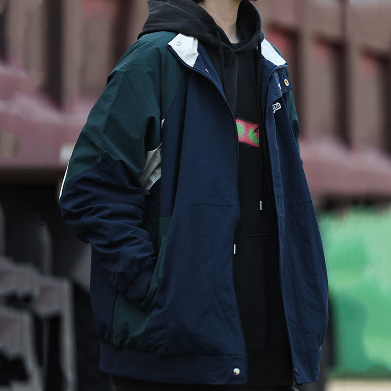 杰丽·莫克(jerrie mock)法国jerriemock冲锋衣男女潮牌休闲夹克拼色