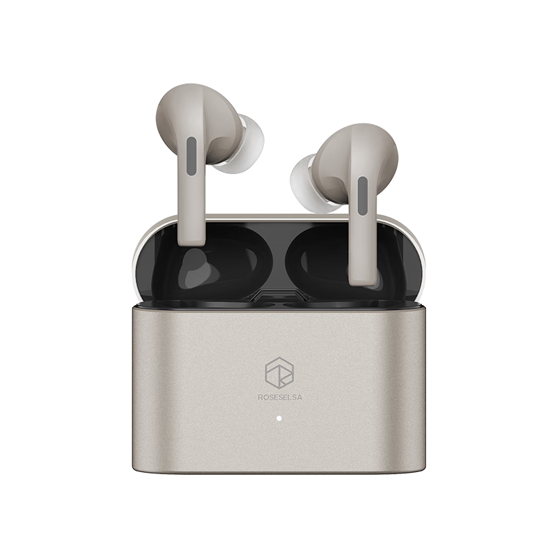 弱水时砂【周传雄推荐】earfree i5无线蓝牙耳机入耳式HiFi音质专用超长续航主动降噪游戏运动耳机520礼物 香槟金|HiFi音质 强降噪 不压耳