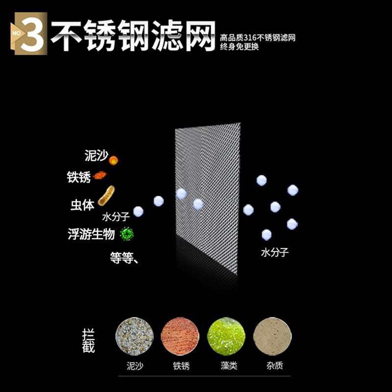 柯尼赛恩/豪恩 全铜前置过滤器自动清洗反冲洗防爆入户管道全屋净水器家用商用水管农村井水自来水净水机 升级三面刮洗-发1寸口(其他接口联系客服)