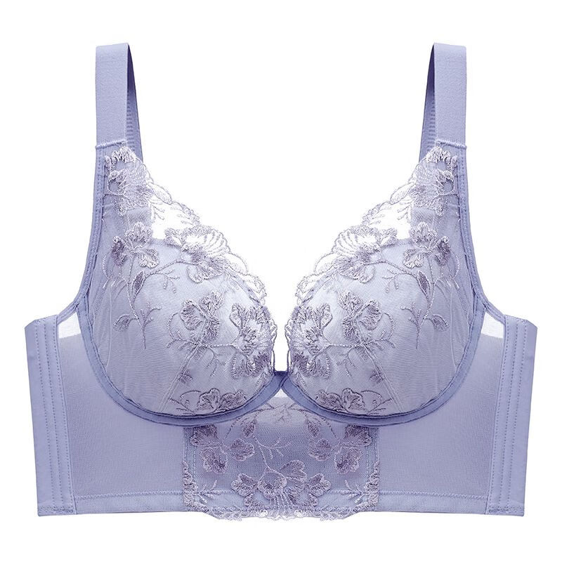 2cm无钢圈文胸罩性感蕾 芋紫色 85c