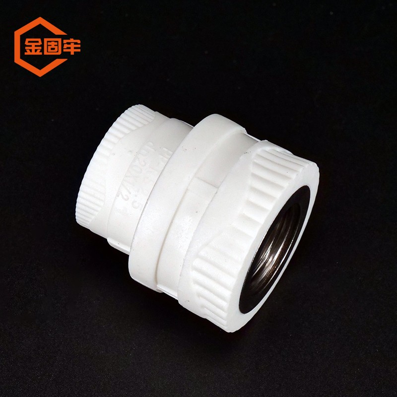 金固牢4分热熔水管配件 自来水管接头热水器用热熔管 ppr内牙直接2个
