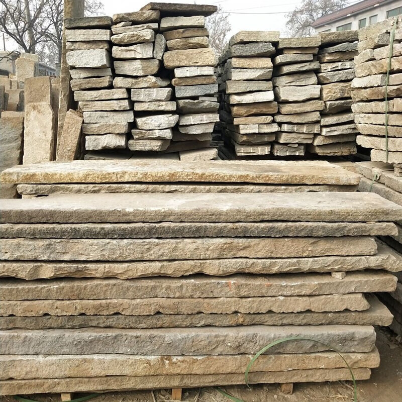后浪 民间老石条旧条石旧青石板石磨片铺地石台阶石踏步石铺路石 标准