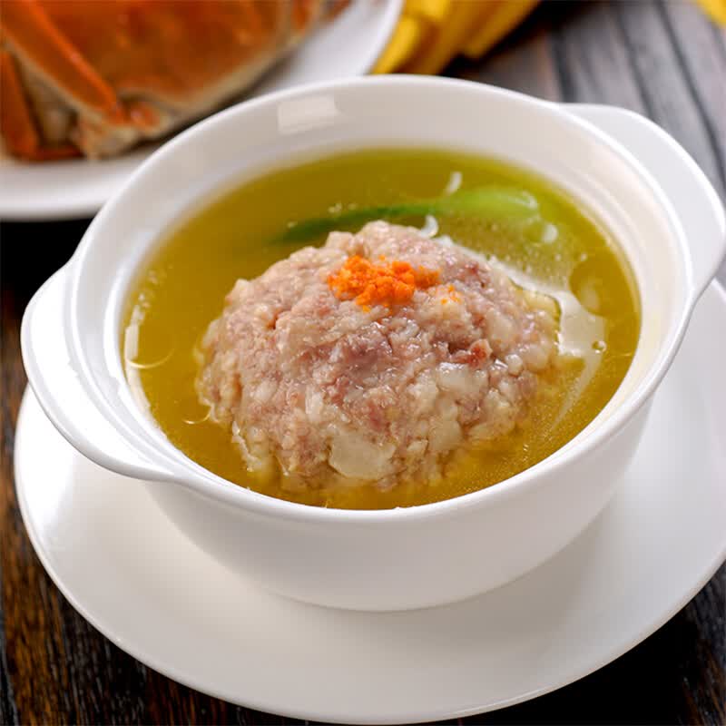 扬州特产 红烧蟹黄狮子头 240g/4只  四喜丸子肉