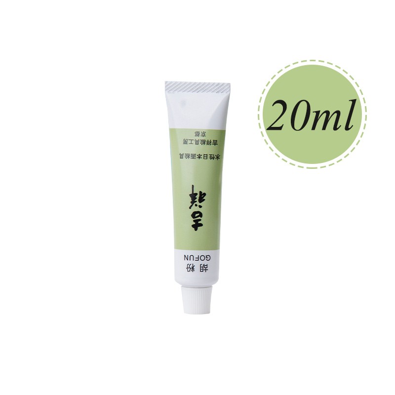 日本吉祥国画颜料 大支装6号/10号白色胡粉管状颜料 20ml/50ml单支装