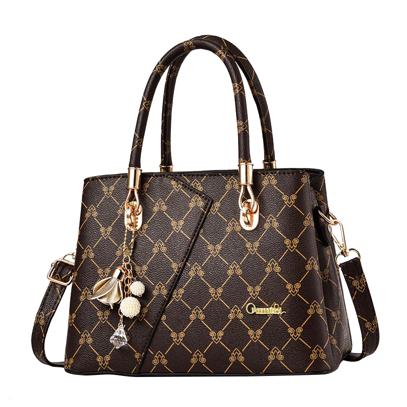 游子吟母亲节礼物送妈妈女包2025新款女士手提包女包洋气斜挎包通勤女包 深咖印花(收藏加购,送 挂件)188元拍2件(合94元/件)