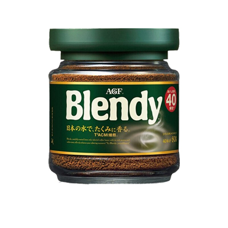 味之素(agf) agf日本原装进口maxim 速溶咖啡粉蓝罐混合冻干美式 黑