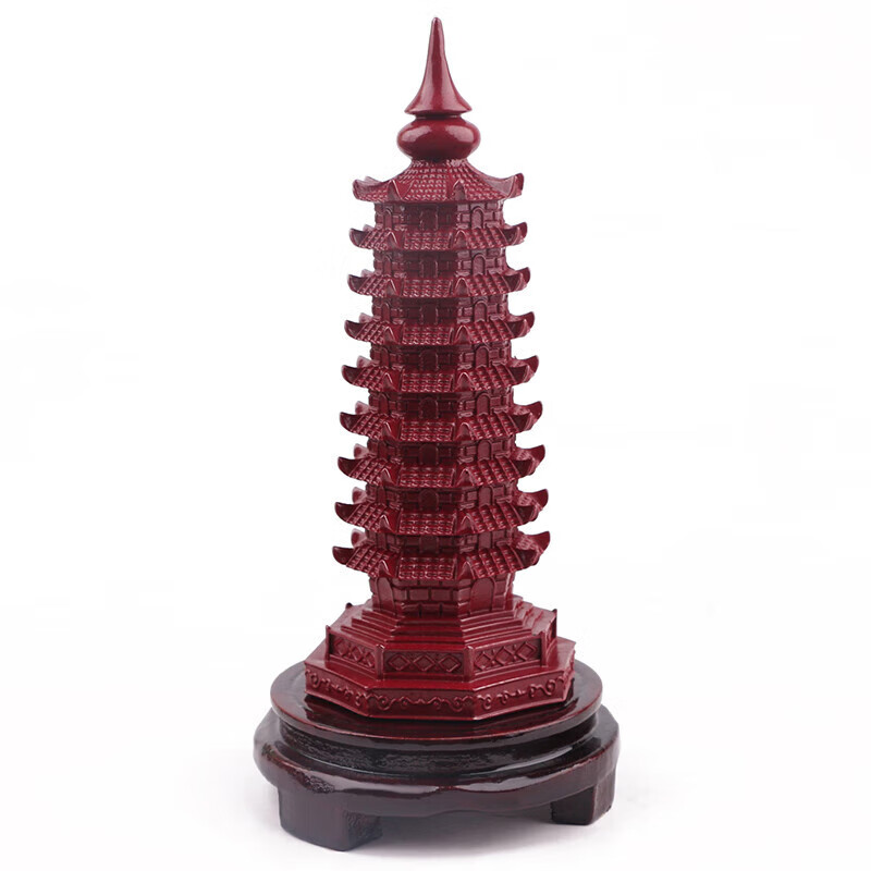 炫帕紫金砂文昌塔摆件家居办公书房朱砂九层塔摆台工艺礼品摆饰