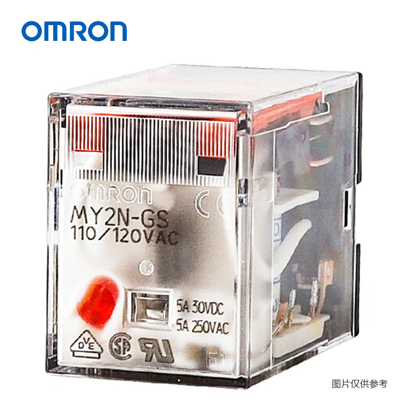 欧姆龙OMRON继电器 MY2 5119G,MY2N-GS AC110/120 BY OMZ/C MY-GS微型功率继电器 ,A
