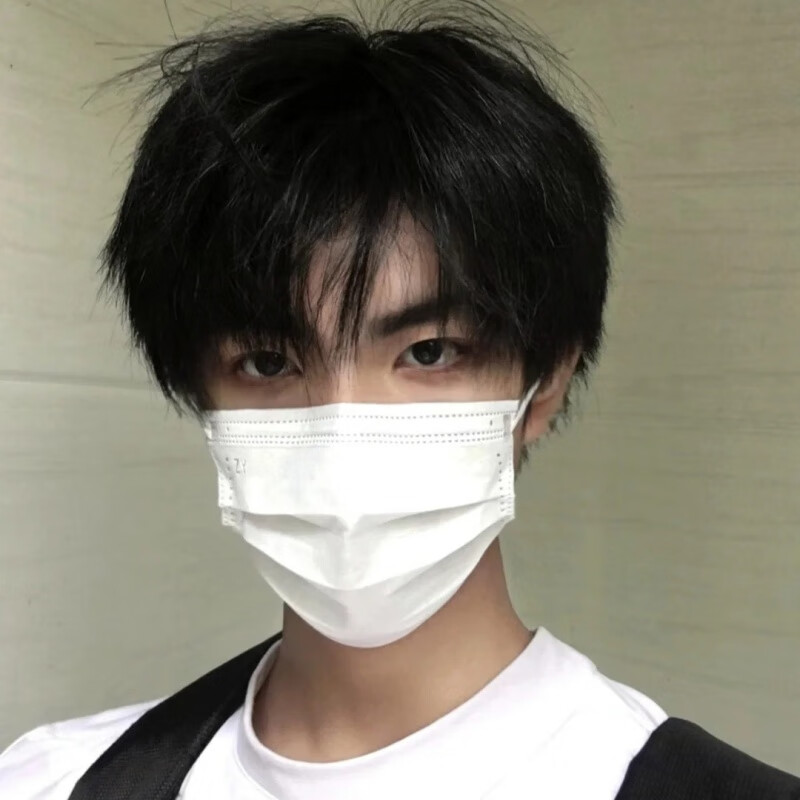 绿野客假发男士假发碎盖 假发男短发自然微分碎盖齐刘海短直发韩版