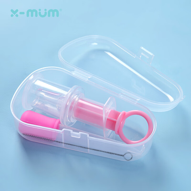 XMUM婴儿喂药器宝宝喝水防呛滴管式喂药神器给灌喂水新生儿童小孩 温馨粉