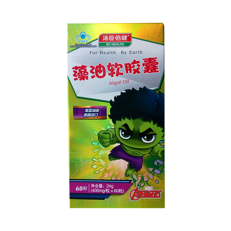 汤臣倍健 藻油软胶囊400mg*60粒 少年儿童辅助改善记忆 1瓶