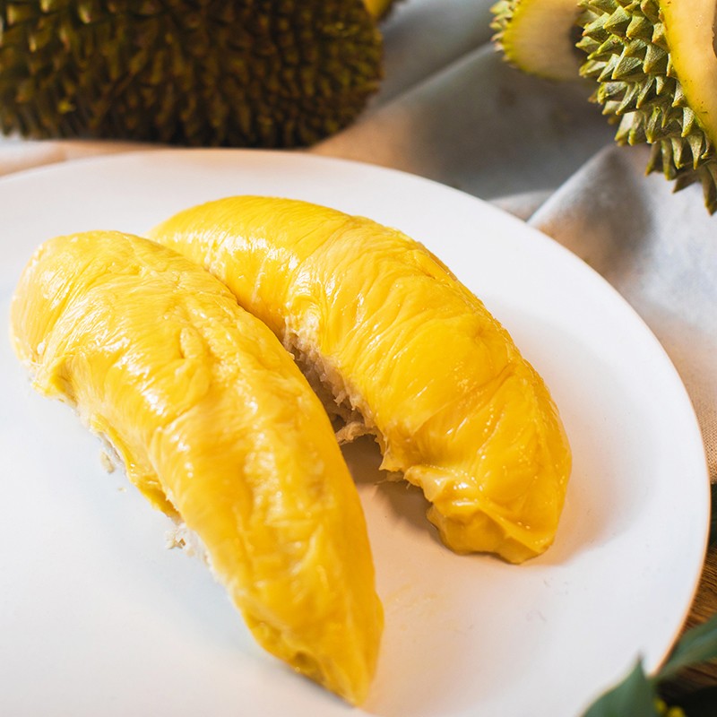 大马猫山王色泽金黄榴莲