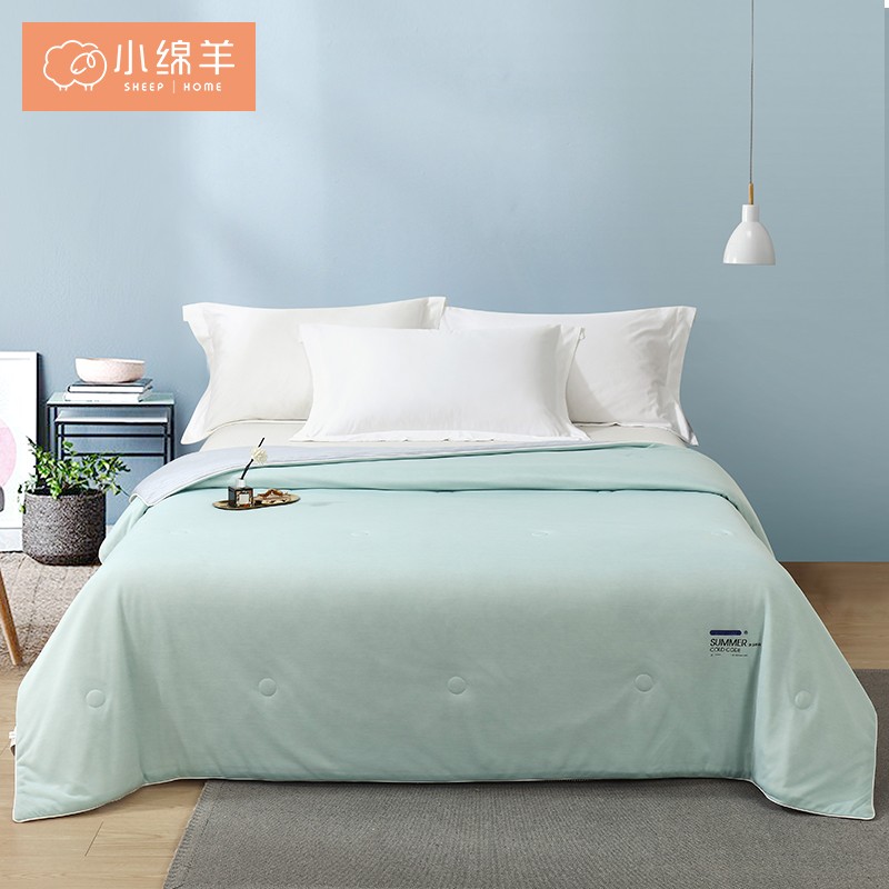 小绵羊家纺空调被夏凉被薄被芯夏天被子学生宿舍被子q糖双面冰皮凉感