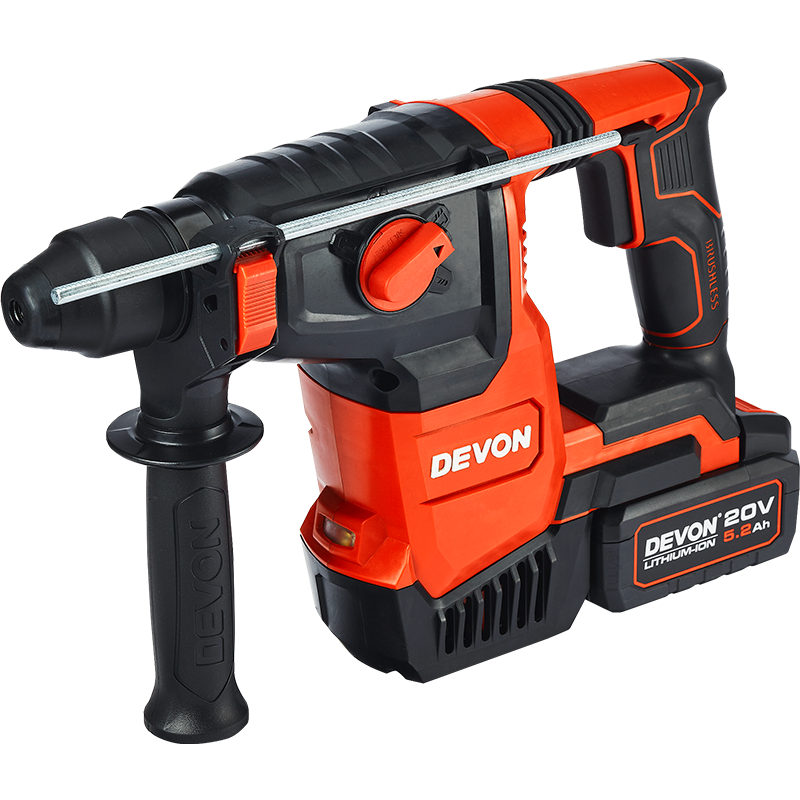 大有(devon) 20v锂电无刷多功能工业级电锤电镐5402锤钻镐调校26毫米