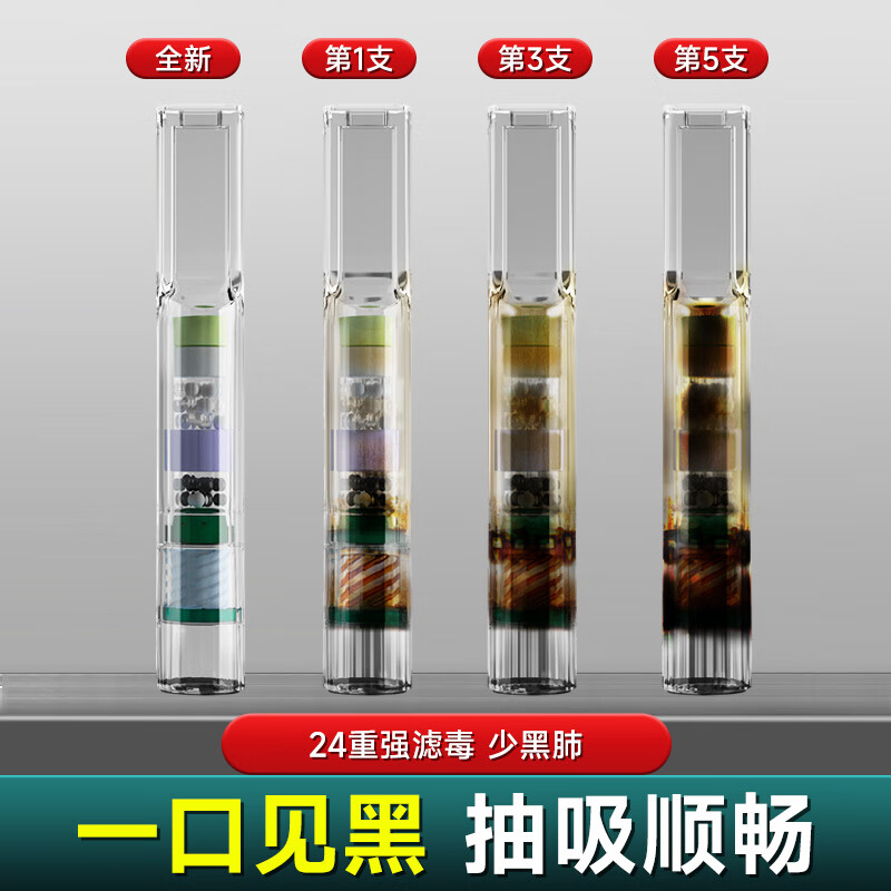 诤友 （JOYO）烟嘴一次性过滤器27重螺旋双芯焦油香烟过滤嘴粗支烟专用男士正品 【盒装】100支 盒装