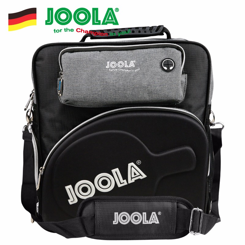 JOOLA尤拉专业乒乓球包运动包多功能乒乓球拍包单肩教练背包 黑色/灰色