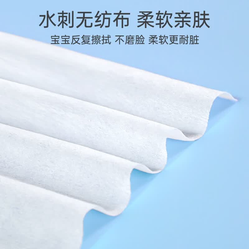 五月印象婴儿EDI纯水湿巾手口可用温和洁净带盖双重锁水不连抽宝宝湿纸巾 【囤货划算】 80抽 10包