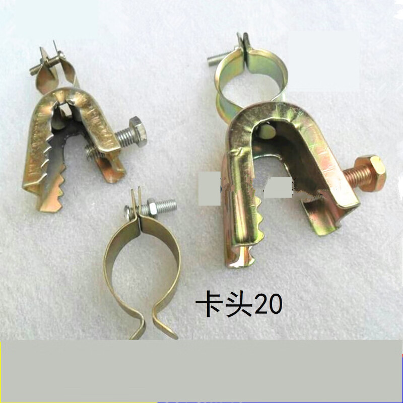 mu ge)v型/u型老虎卡 角铁c型钢管卡槽钢铁卡子 方形铁皮老虎夹 虎口