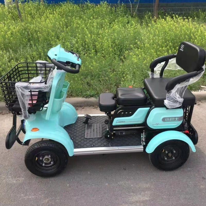 runtema小巴士电动四轮车e30e40型号代步车成人助力电瓶车带棚接送