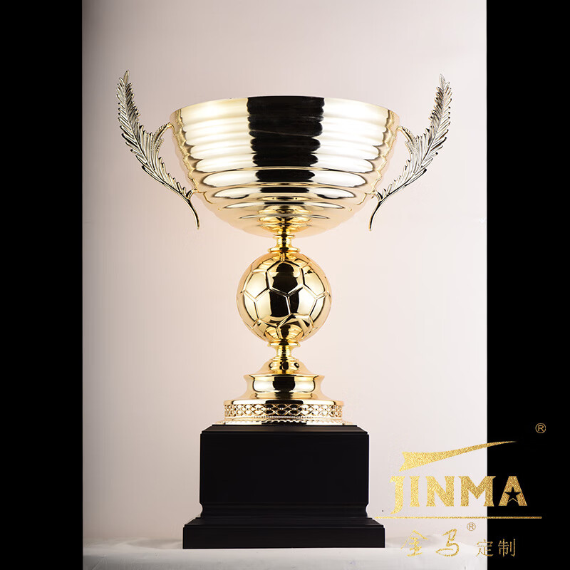 JINMA定制奖杯 篮球足球奖杯 金属奖杯 体育比赛运动会奖杯 30417 金色