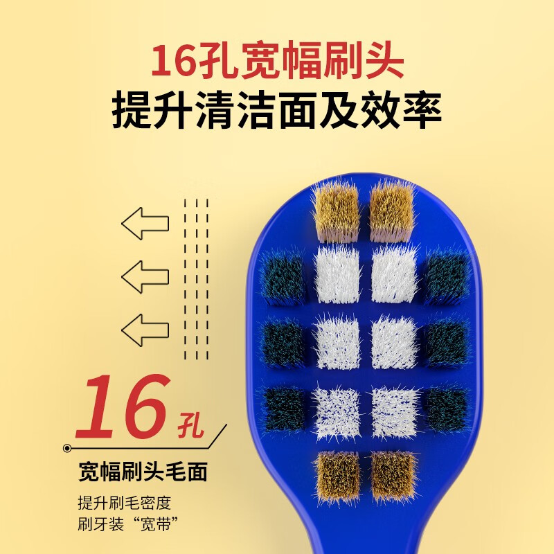 Sweetrip仕卫特日本儿童牙刷细软绵柔护齿幼儿6-12岁宝宝护龈16孔软毛牙刷 【火山碳丝】随机颜色-2卡4支