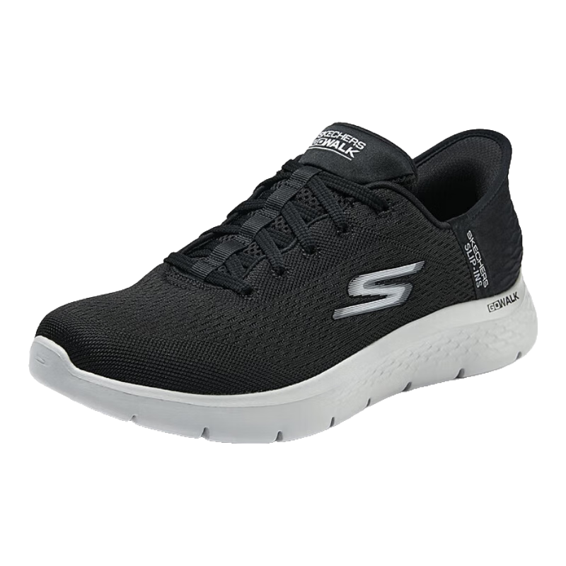 斯凯奇（Skechers）闪穿鞋男鞋秋季软底轻便系带运动鞋跑步鞋户外休闲鞋健步鞋216505