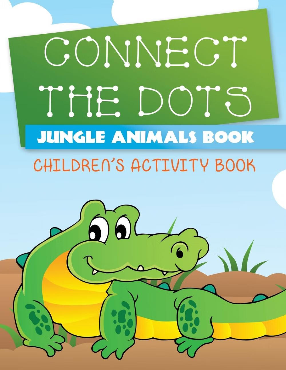 【预售 按需印刷】connect the dots jungle animals book