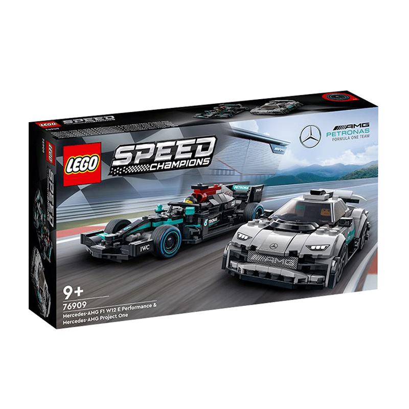 乐高（LEGO）超级赛车系列 儿童拼装积木玩具 生日礼物 梅德赛斯奔驰双车