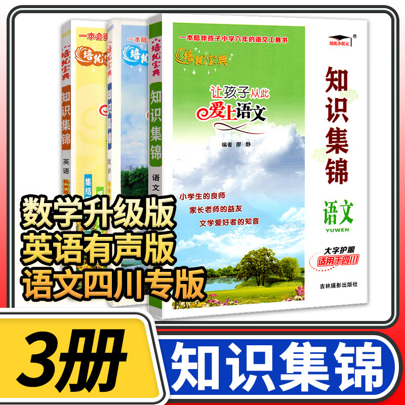 【四川专版】培优宝典知识集锦语文数学英语 小学知识大全四五六年级大集结辅导资料手册小升初总复习工具书