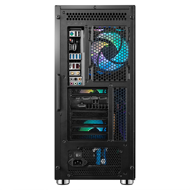 先马（SAMA）鲁班1 黑色 游戏电脑主机箱 玻璃侧透/防爆设计/独立电源仓/支持长显卡/背线/240水冷/E-ATX主板