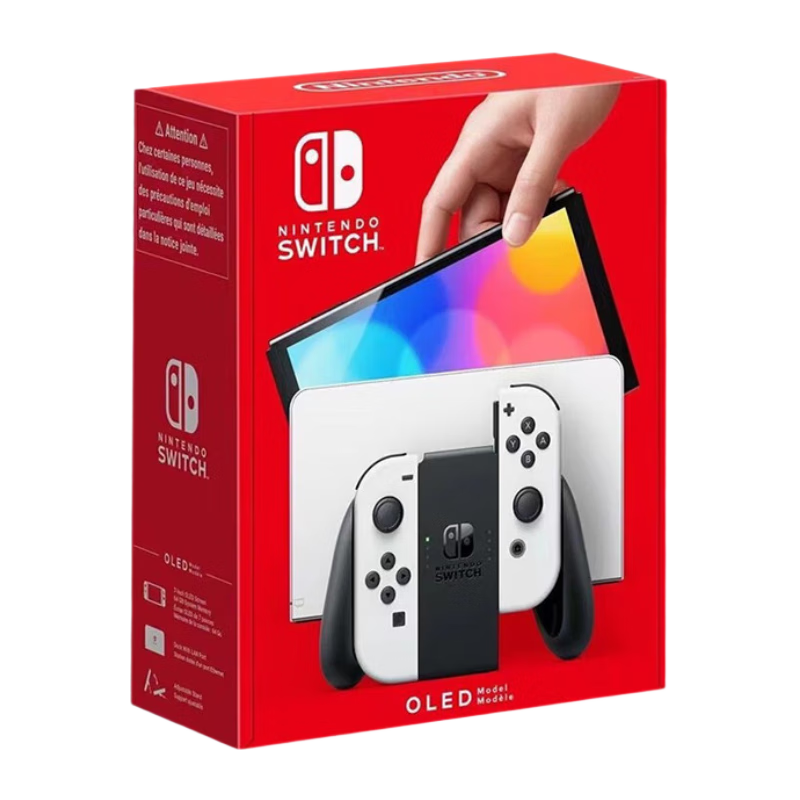 任天堂（Nintendo）switch oled海外版游戏机ns续航加强版便携家用体感掌机 OLED日版白色主机64GB 保税仓发