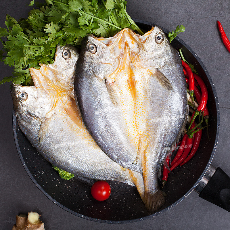海名威 国产冷冻调味黄花鱼（黄鱼鲞）380g 2条 袋装 生鲜海鲜水产 鱼类 健康轻食
