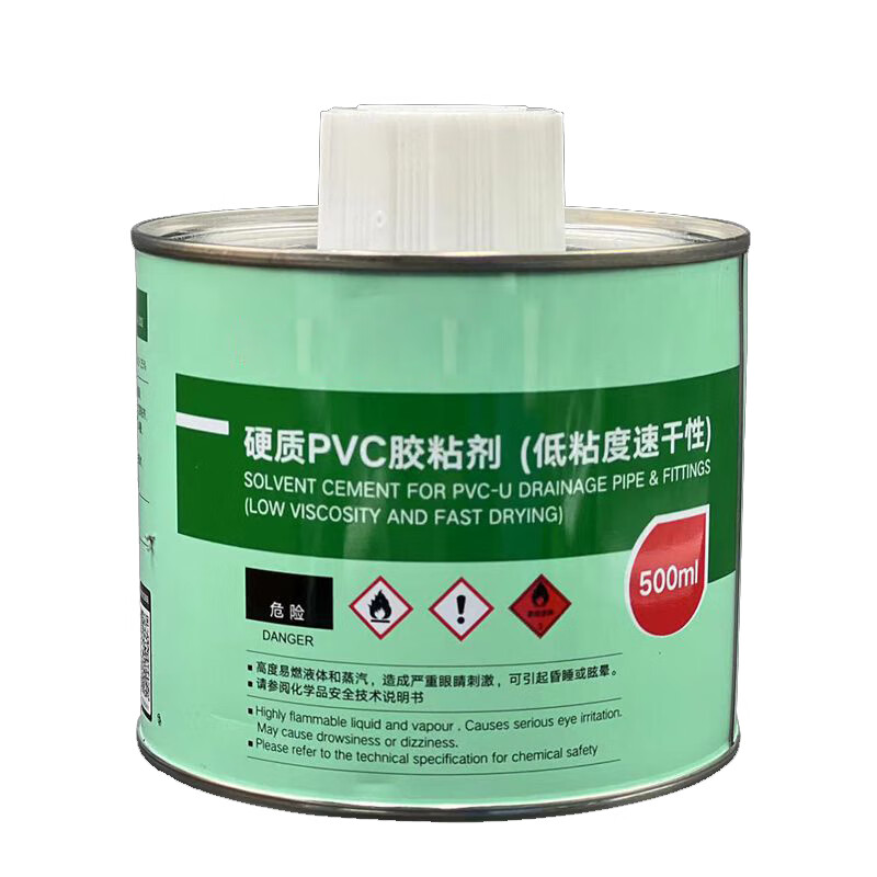 丹斯提尼 pvc排水管胶水 塑料管专用粘合剂 500ml 单位:瓶
