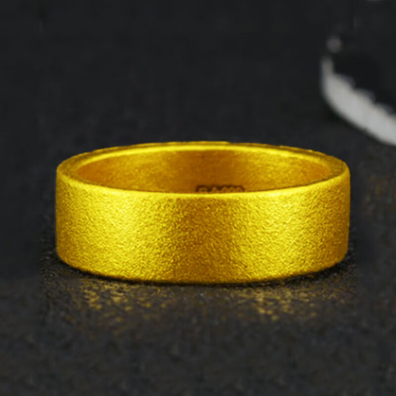 匠蕴黄金戒指男女足金999新款实心个性古法素圈指环大气帅送礼定制款