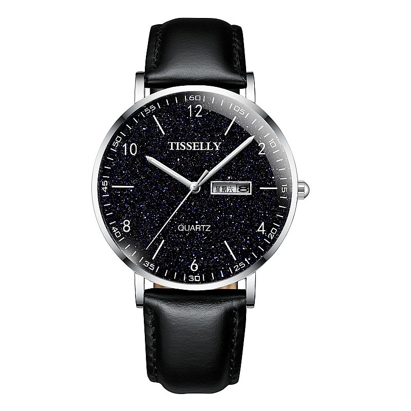 卡奈亚(crnaira)新款抖音红人同款双日历男表数字夜光指针送男友学生