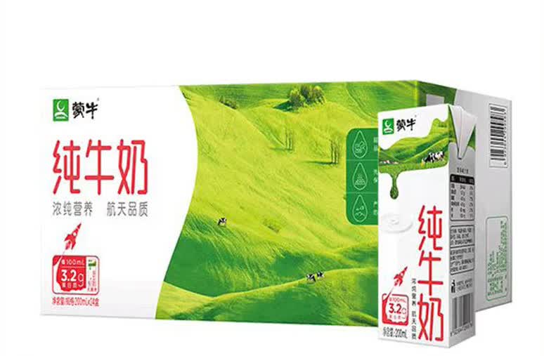 蒙牛纯牛奶200ml*24盒整箱批营养健康学生儿童成人早餐 纯牛奶200ml*24盒